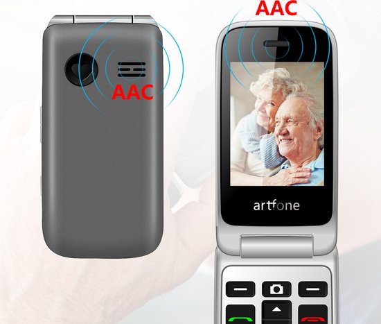 Artfone G6 Senior Phone, Large Buttons, SOS Button, Charging Dock, Loud Volume, Easy Mobile Phone