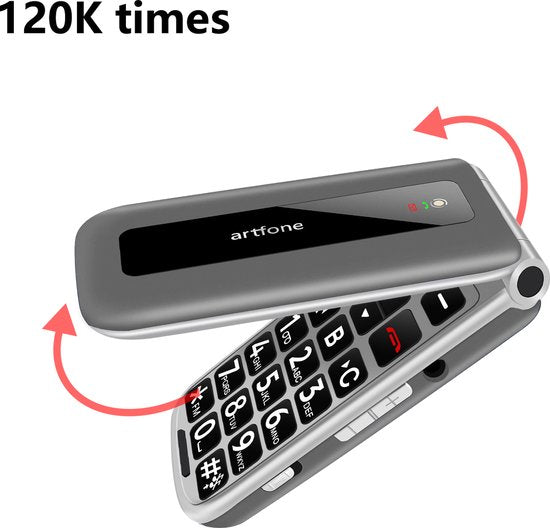 Artfone F30 Senior Phone, Large Buttons, SOS Button, Charging Dock, Loud Volume, Easy Mobile Phone