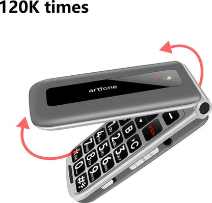 Artfone F30 Senior Phone, Large Buttons, SOS Button, Charging Dock, Loud Volume, Easy Mobile Phone
