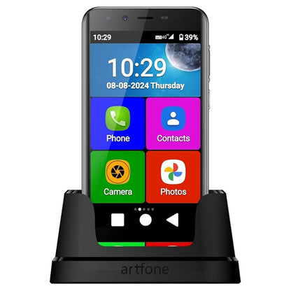 Artfone Smart 500 Senior Smartphone, Large Icons, SOS Button, Easy Android Phone, Loud Volume, 4G