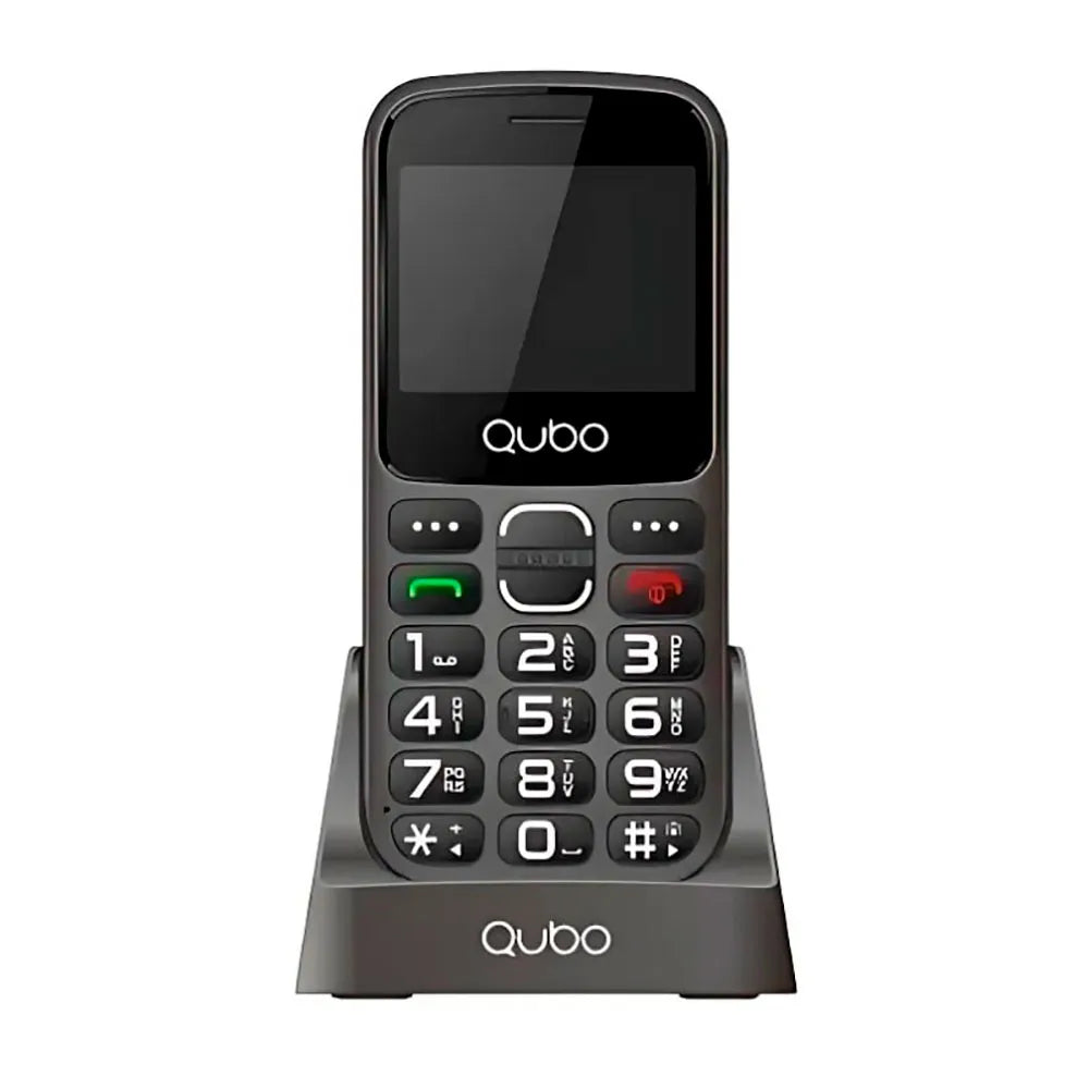 Qubo 230C Senior Phone, Large Buttons, SOS Button, Charging Dock, Loud Volume, 4G Easy Mobile Phone