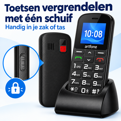 Schuifvergrendeling aan de zijkant van de Artfone CS188