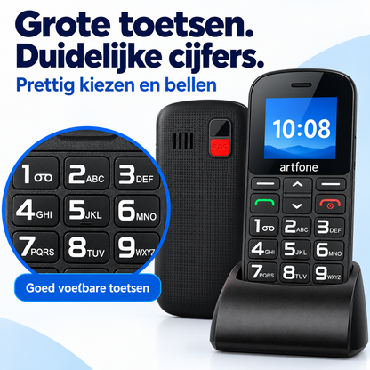 Grote fysieke toetsen op de Artfone CS188