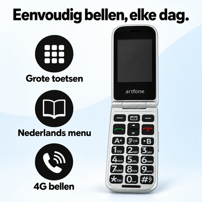 Artfone F30 met fysieke toetsen voor dagelijks bellen