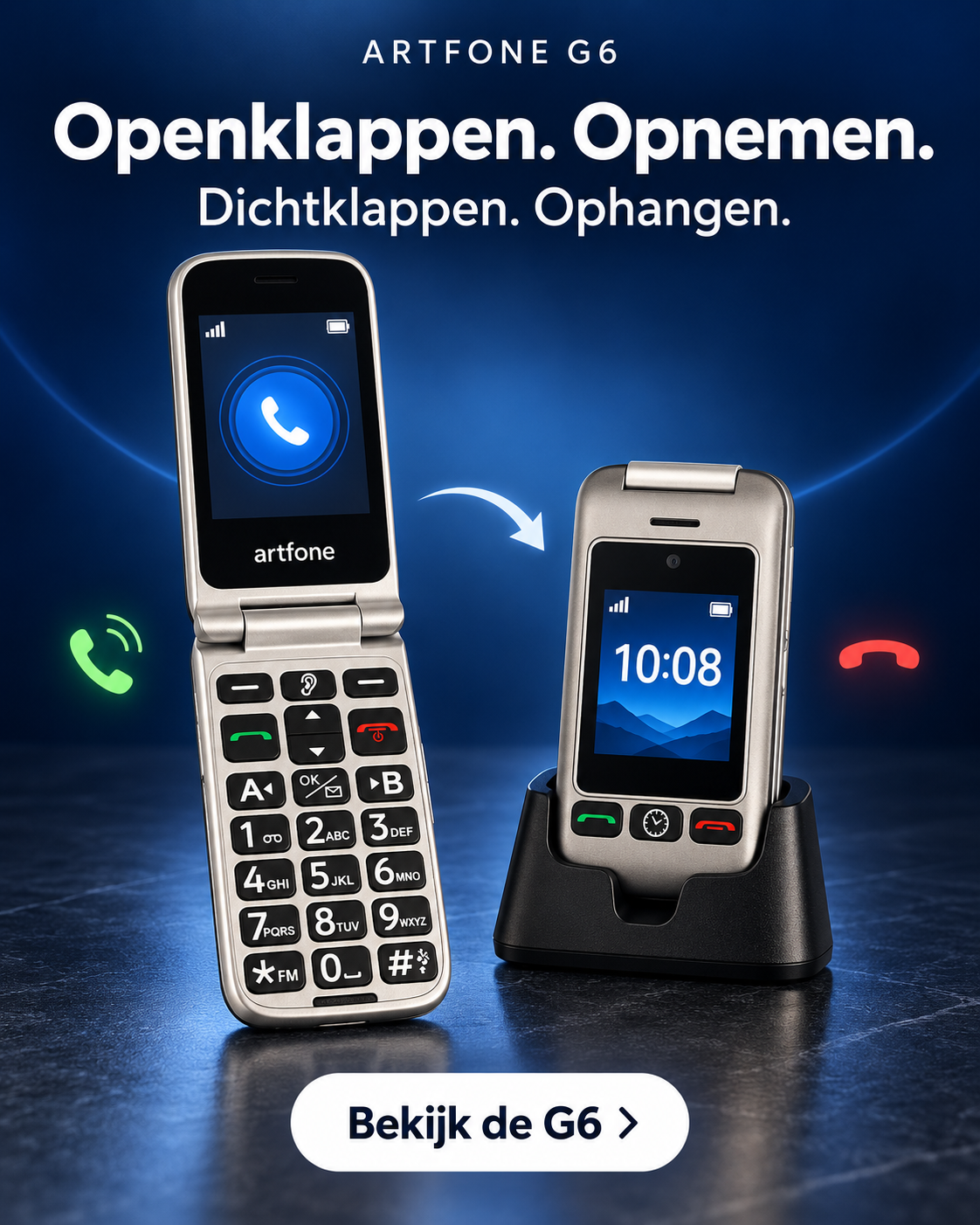 Openen en sluiten van de Artfone G6